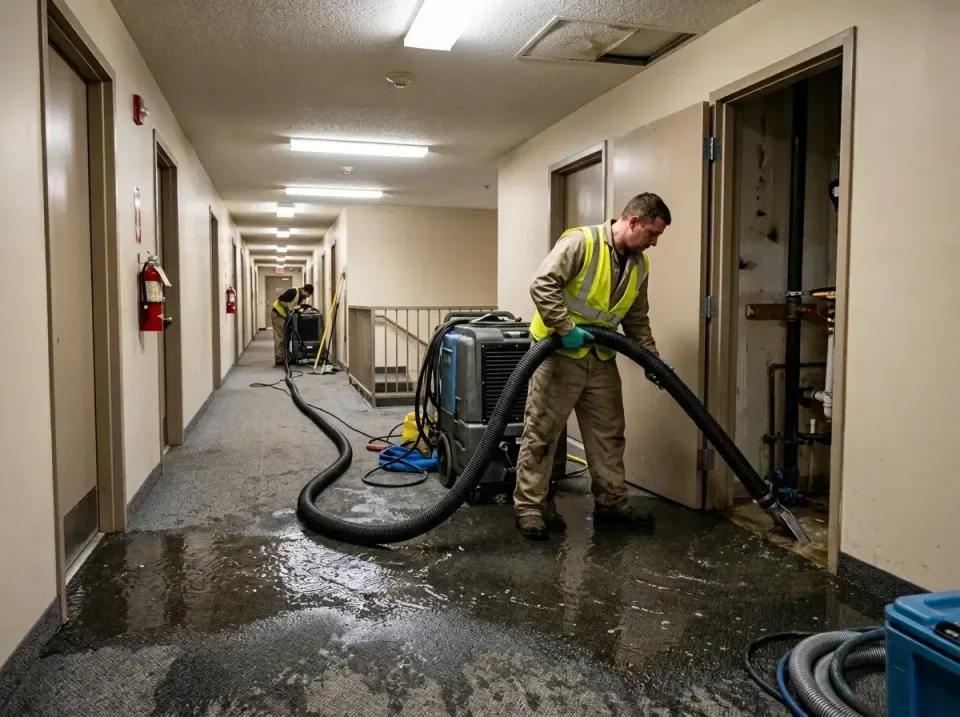 multi-unit-apartment-hallway-f-005 — frequently asked questions, Emergency Burst Pipe Water Extraction & Removal in Brownsto…